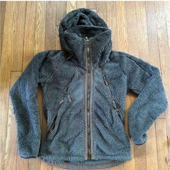 Kuhl | Green Warm Soft Fuzzy Fleece Flight Jacket S - Picture 5 of 13